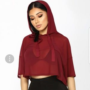 Hoodie crop top